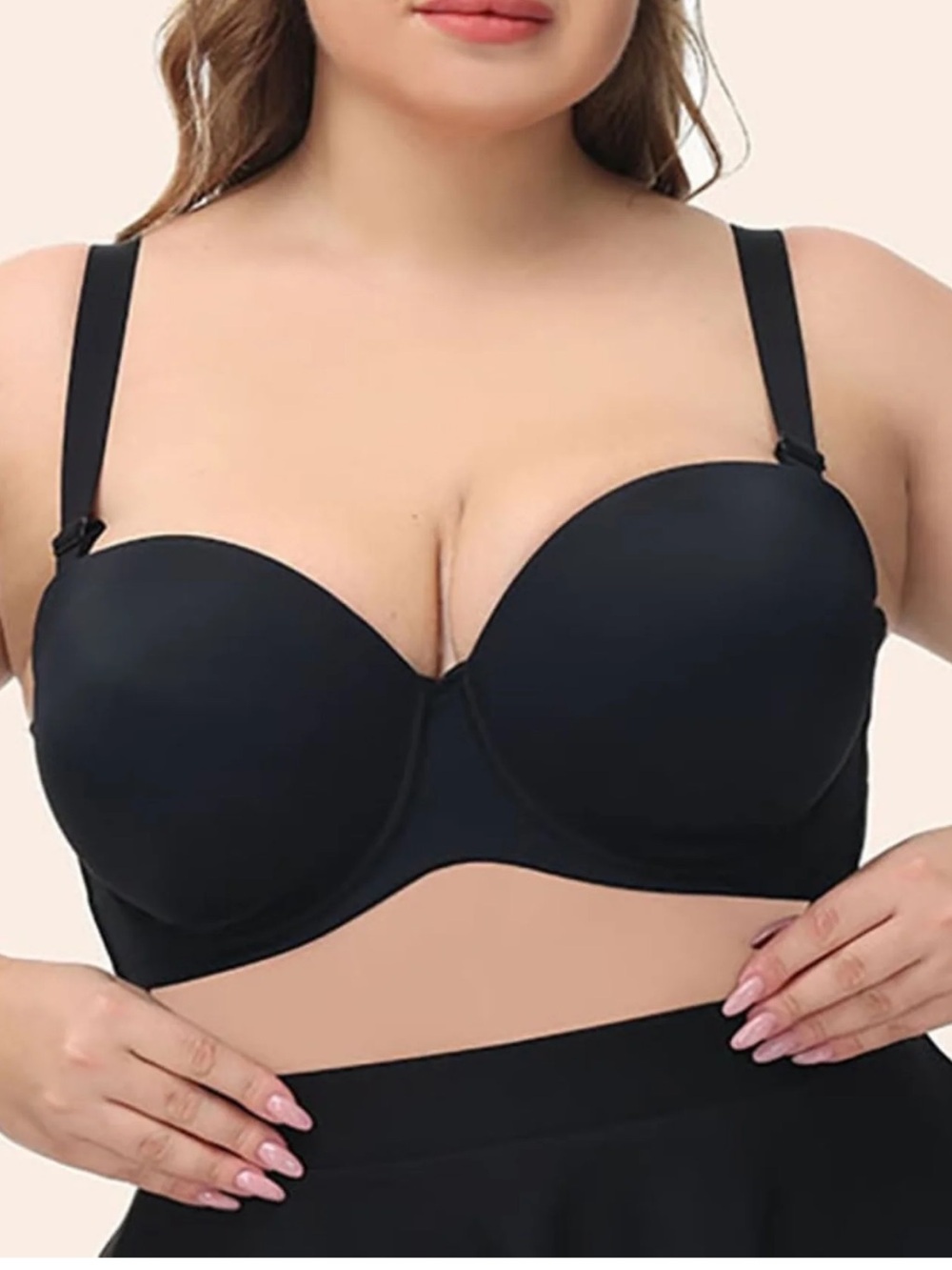 torrid Black Convertible Strapless Plus-Size Bra